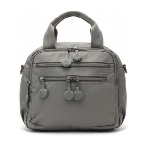 CARTERA - LONCHERA Y MOCHILA GRIS