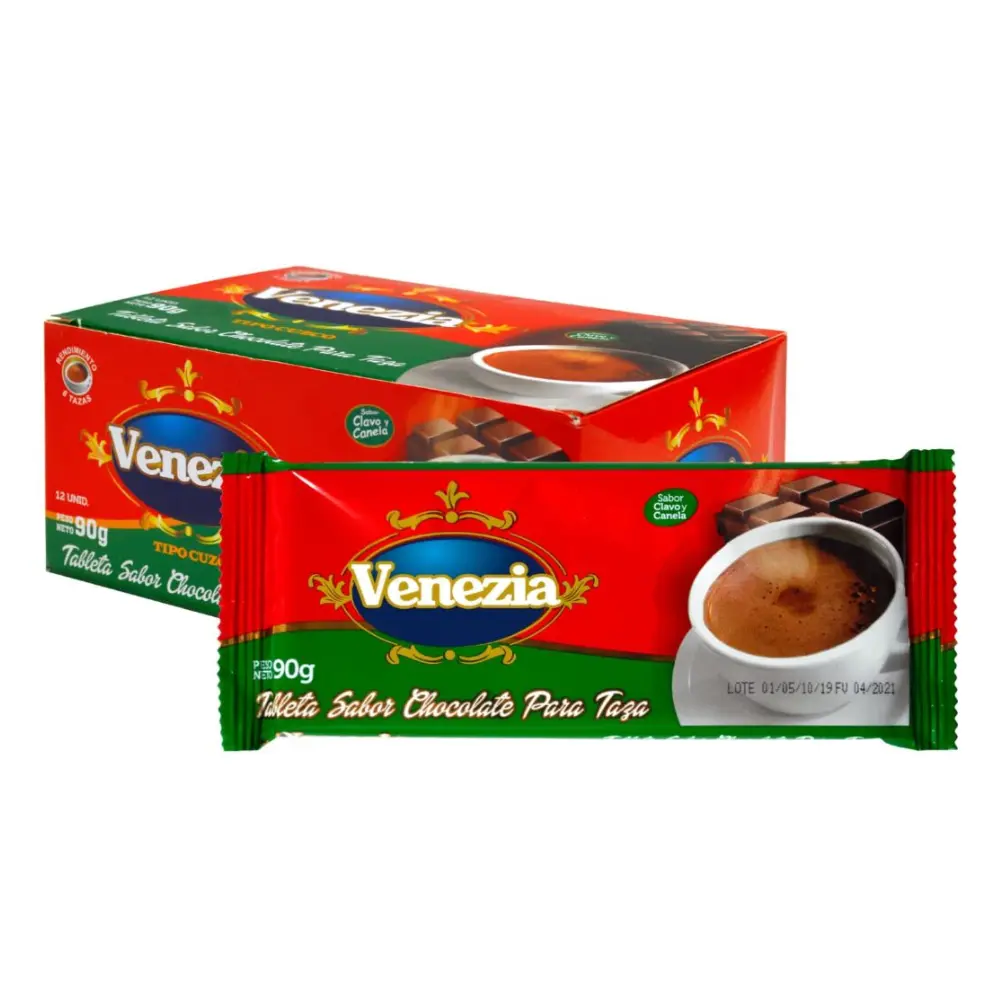 CHOCOLATE VENEZIA CANELA Y CLAVO 90G