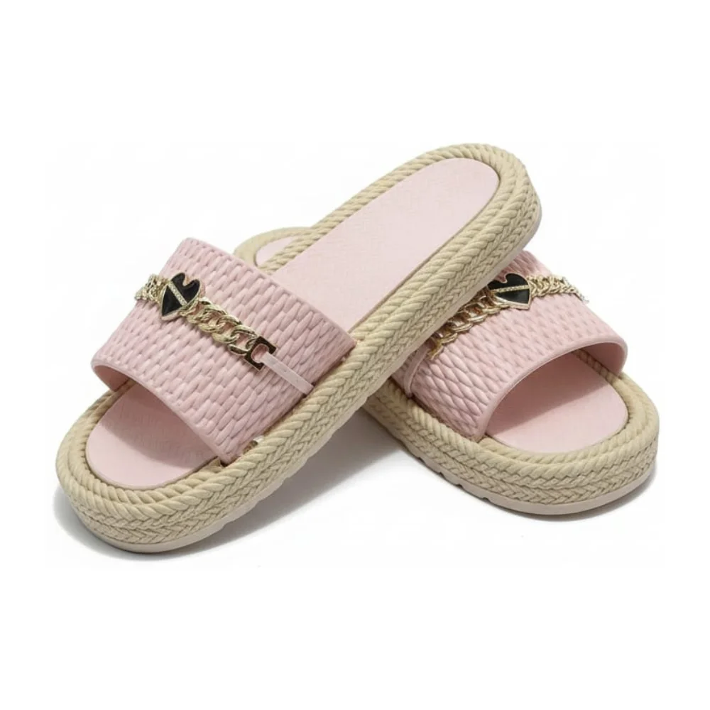 SANDALIAS TEJIDO CON CADENITA VERANO