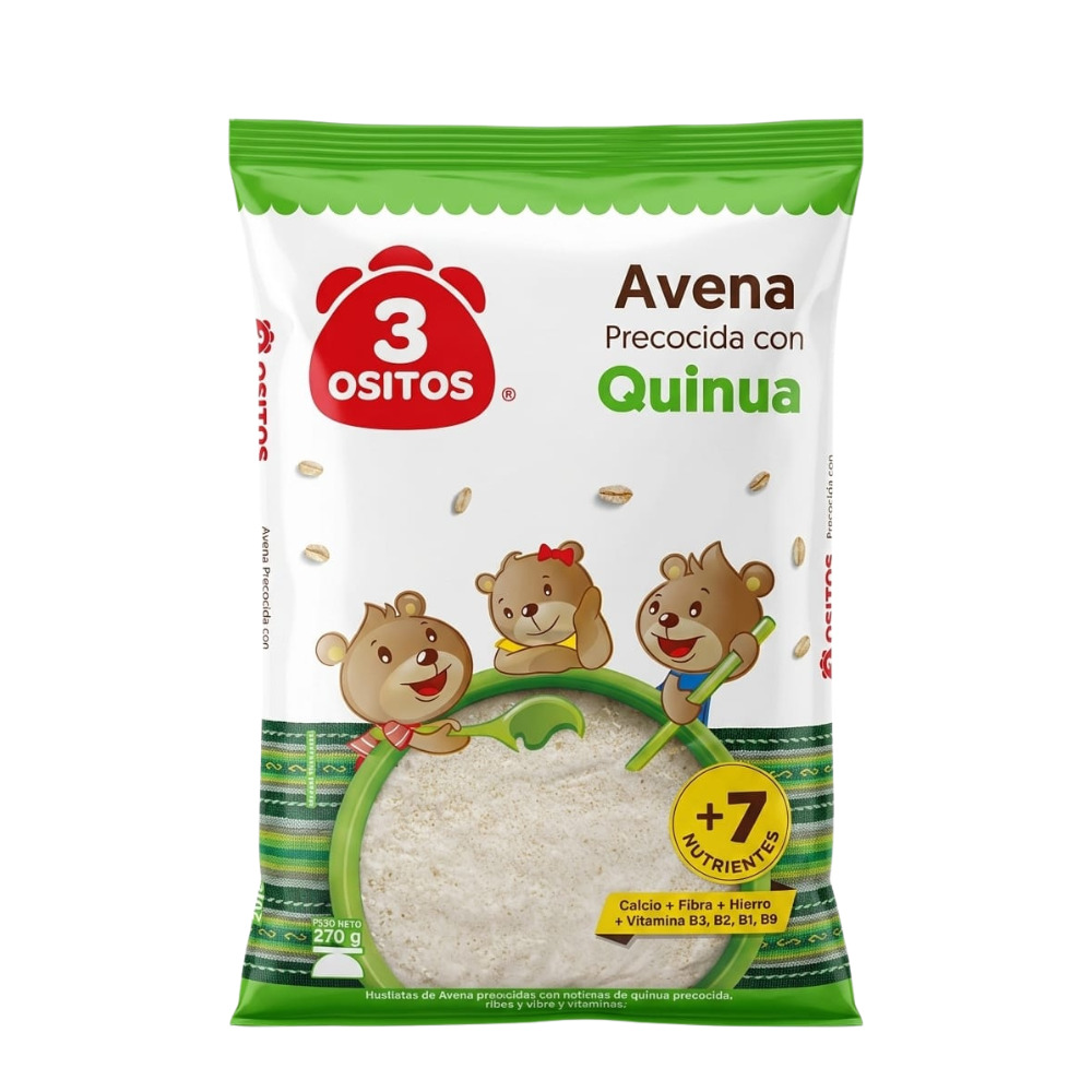 AVENA CON QUINUA 3 OSITOS 270G