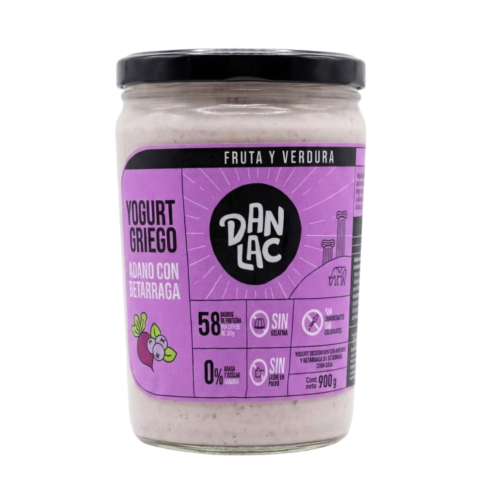 YOGURT GRIEGO CON ARANDANO Y BETERRAGA DANLAC 900GR