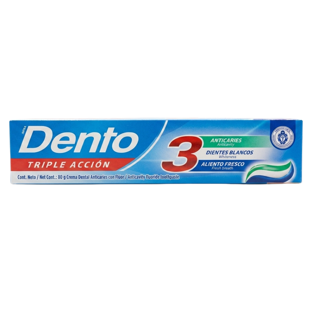 PASTA DENTAL TRIPLE ACCION DENTO 80GR