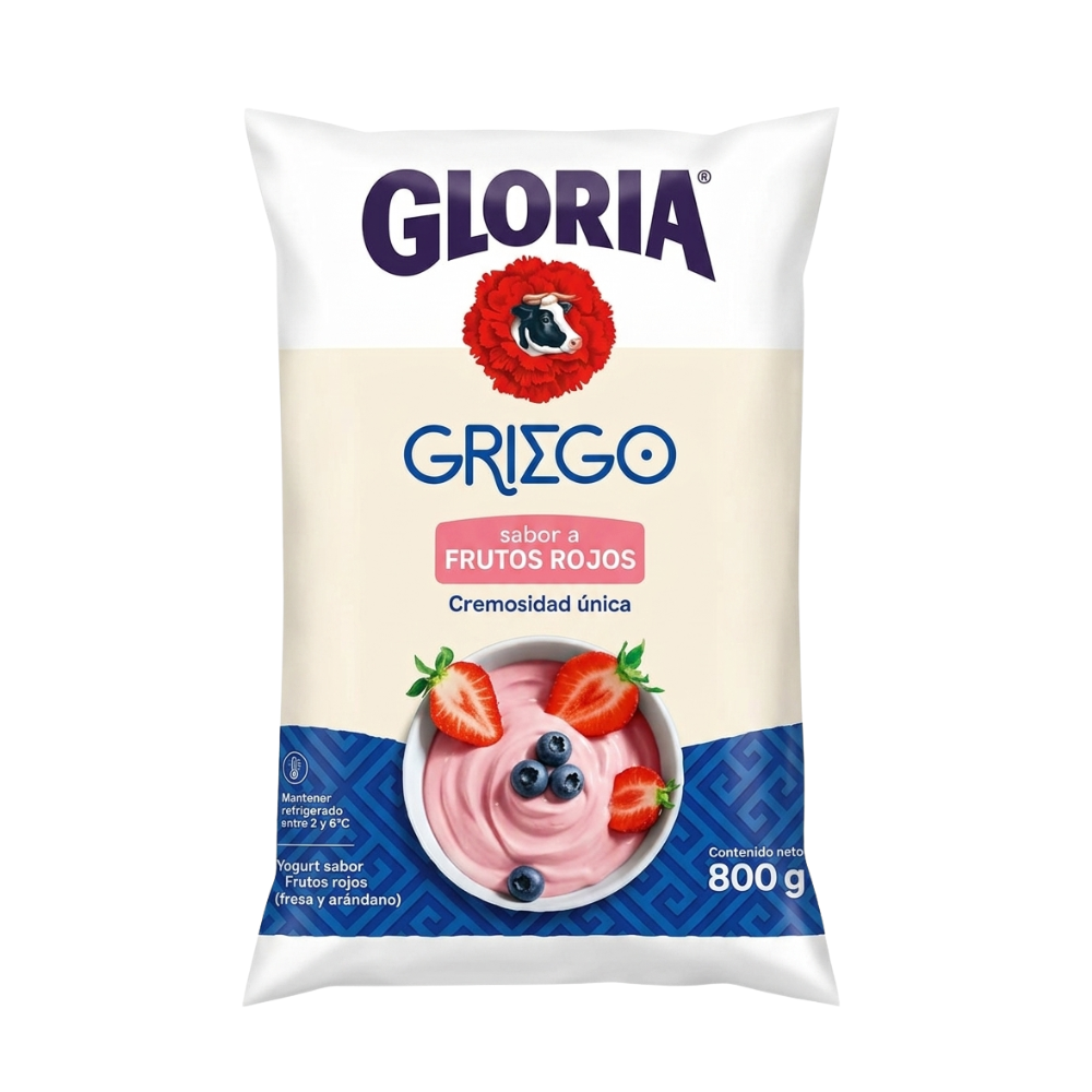 YOGURT GRIEGO FRUTOS ROJOS GLORIA 800GR