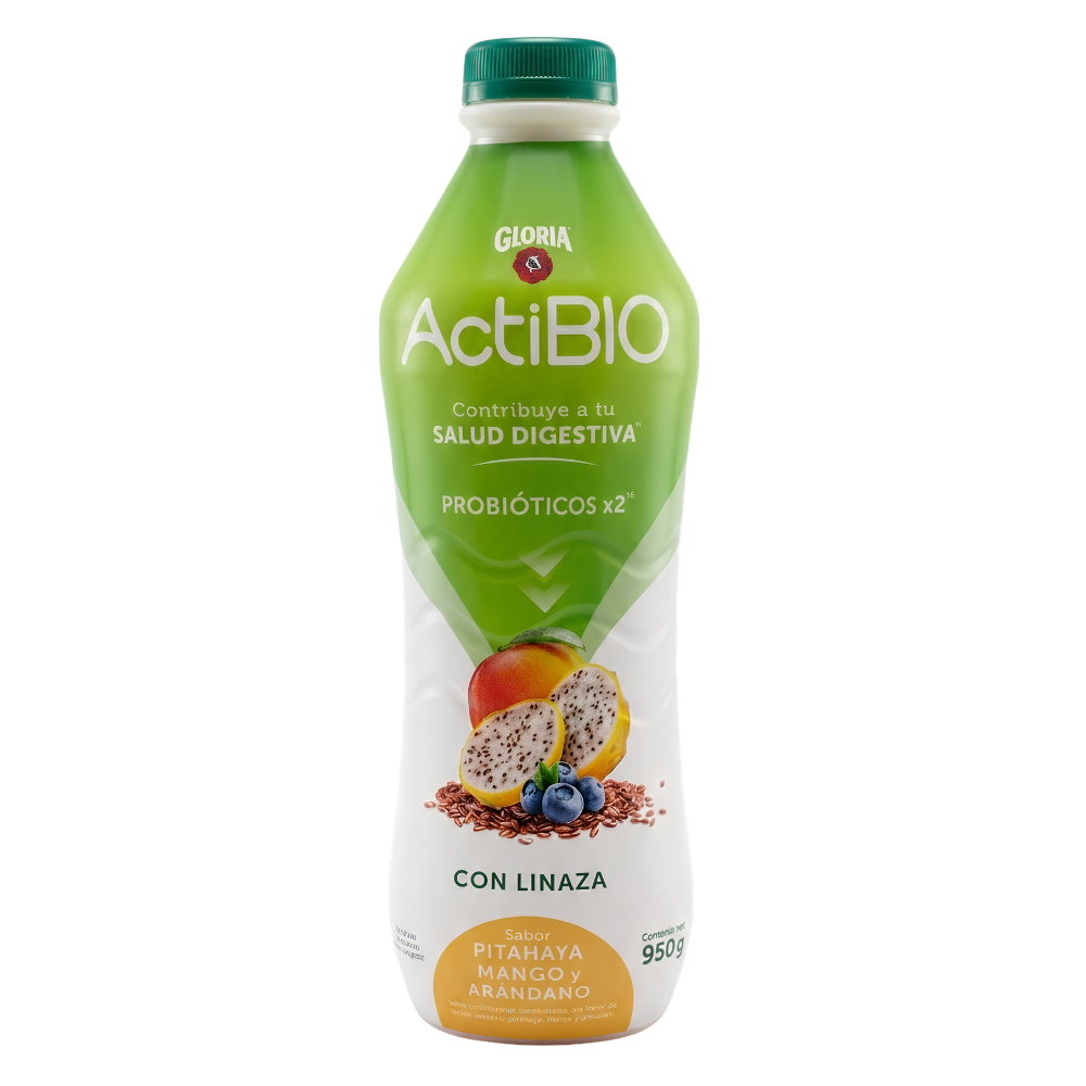 YOGURT ACTIBIO SABOR PITAHAYA CON LINAZA GLORIA 950GR