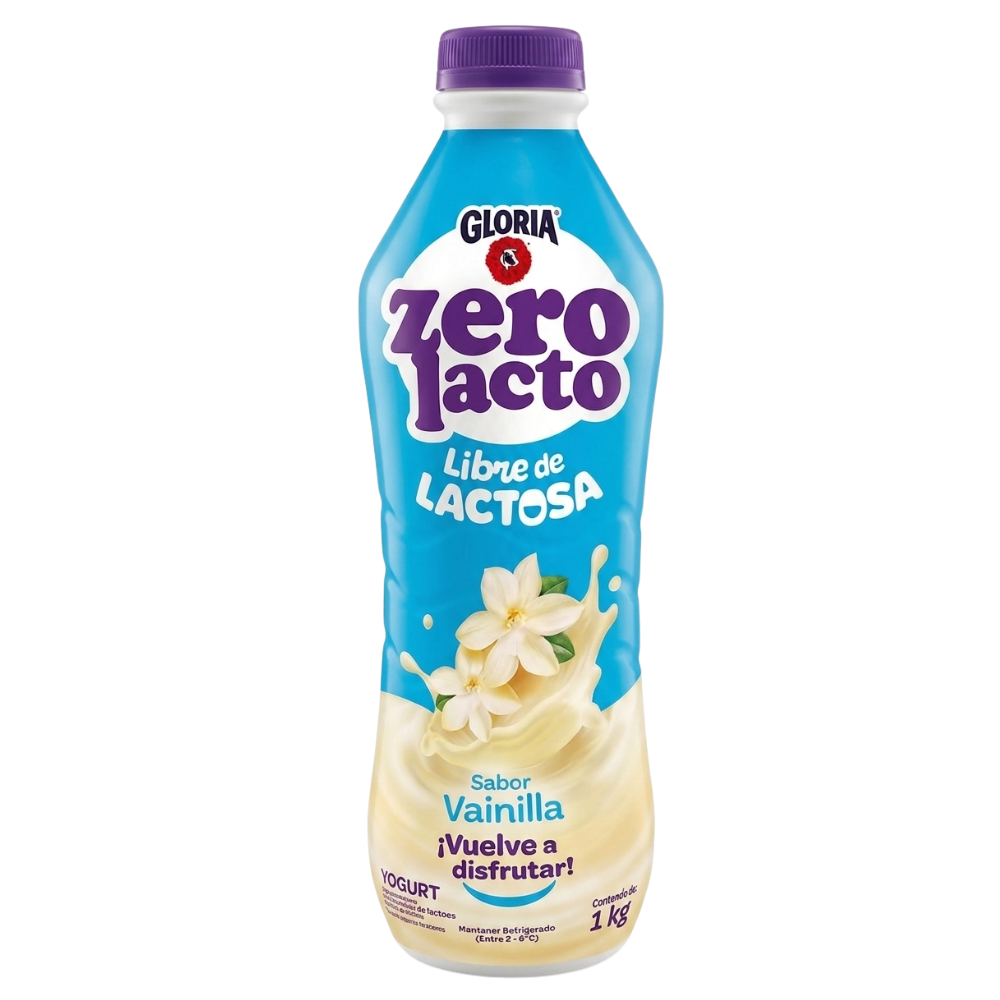 YOGURT ZEROLACTO SABOR VAINILLA GLORIA 1KG