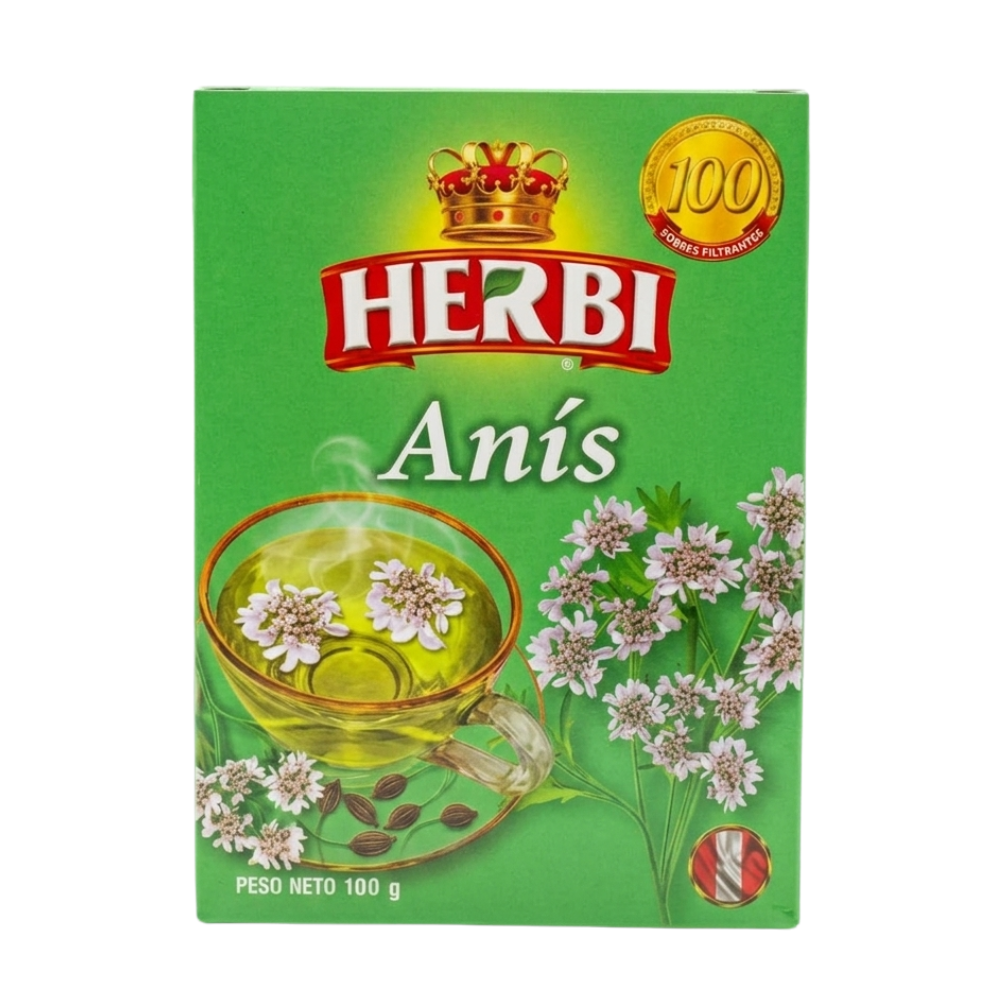 FILTRANTES ANIS HERBI DE 100 UNIDADES