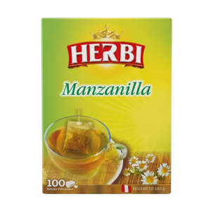 FILTRANTES MANZANILLA HERBI DE 100 UNIDADES