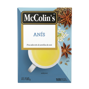 FILTRANTES ANIS MCCOLIN´S DE 100 UNIDADES