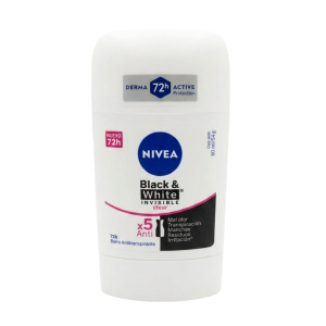 DESODORANTE EN BARRA BLACK & WHITE INVISIBLE NIVEA 50ML