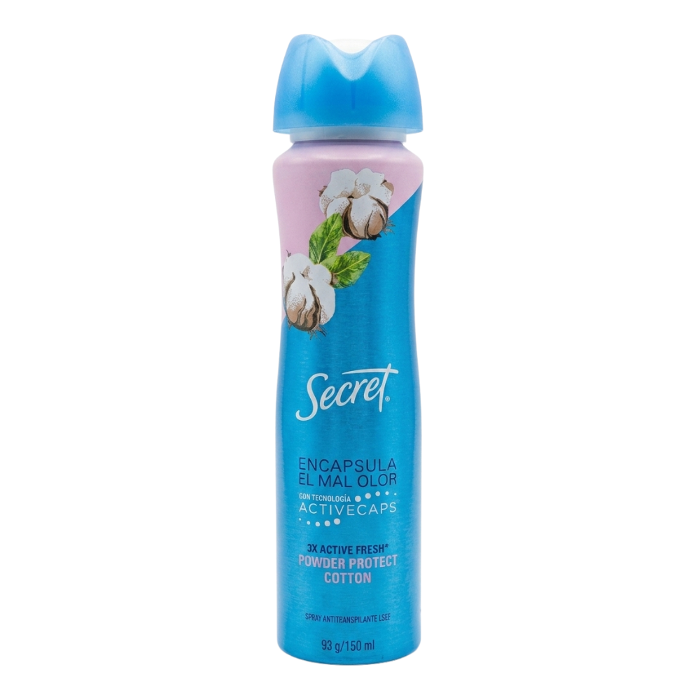 DESODORANTE EN SPRAY PROTECT COTTON SECRET 150ML