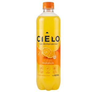 AGUA CON GAS CIELO SABOR A NARANJA 600ML