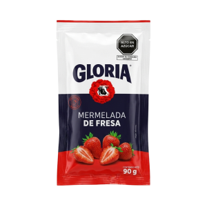 MERMELADA DE FRESA GLORIA SACHET 90GR