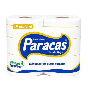 PAPEL PARACAS PREMIUM BLANCO DE 4 ROLLOS