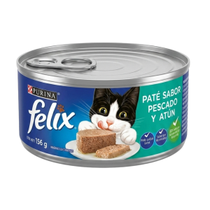 PATE SABOR PESCADO Y ATUN PURINA FELIX 156GR