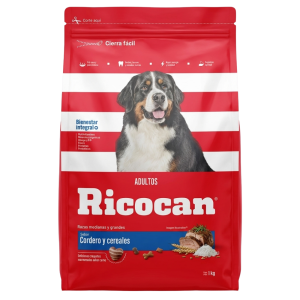 CROQUETAS SABOR CORDERO Y CEREALES PARA ADULTOS RICOCAN 1KG