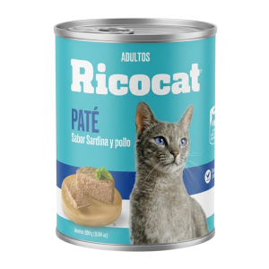 PATE SABOR SARDINA Y POLLO PARA ADULTOS RICOCAT 330GR