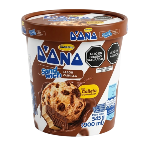 HELADO EN POTE SANDWICH SABOR VAINILLA DONOFRIO 900ML