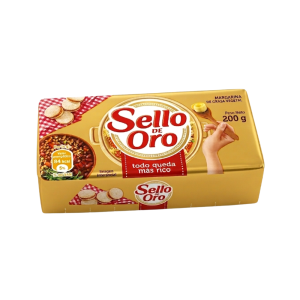 MARGARINA EN BARRA SELLO DE ORO 200GR