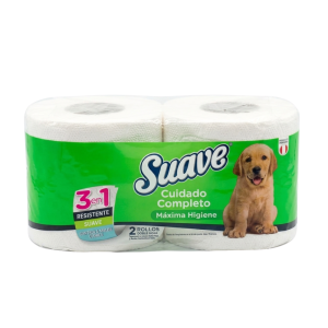 PAPEL SUAVE VERDE DE 2 ROLLOS