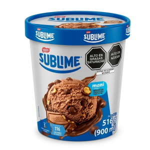 HELADO EN POTE SUBLIME CON MANI 900ML