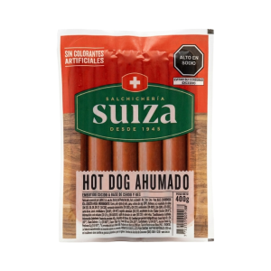 HOT DOG AHUMADO SUIZA 400GR